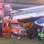 Carambola en la 45 norte deja varios lesionados de gravedad. Foto JLMNoticias captura de pantalla