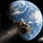 Científicos rusos advirtieron que este jueves un asteroide de casi 300 metros pasará cerca de la tierra. Imagen generada con IA/JLMNoticias