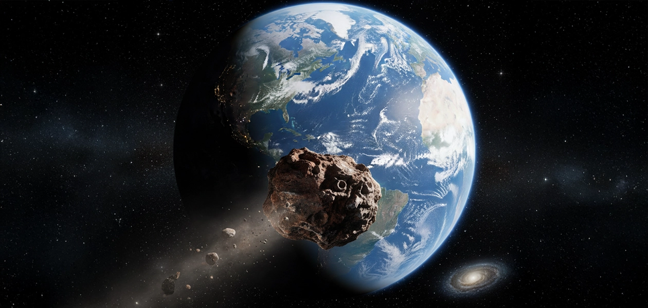 Científicos rusos advirtieron que este jueves un asteroide de casi 300 metros pasará cerca de la tierra. Imagen generada con IA/JLMNoticias