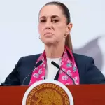 La presidenta de México, Claudia Sheinbaum. Cumple un año de Gobierno en un país atravesado por la violencia machista. Foto de EFE/ Mario Guzmán.