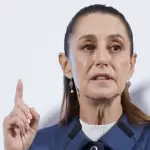 La presidenta de México, Claudia Sheinbaum, durante rueda de prensa en Palacio Nacional. Claudia en Aguascalientes, tema del día en la 'mañanera'. Foto de JLMNoticias / EFE/ Sáshenka Gutiérrez.