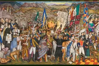 Con el Grito del cura Hidalgo se inició el movimiento de independencia. Retablo de la independencia. Foto Mediateca INAH