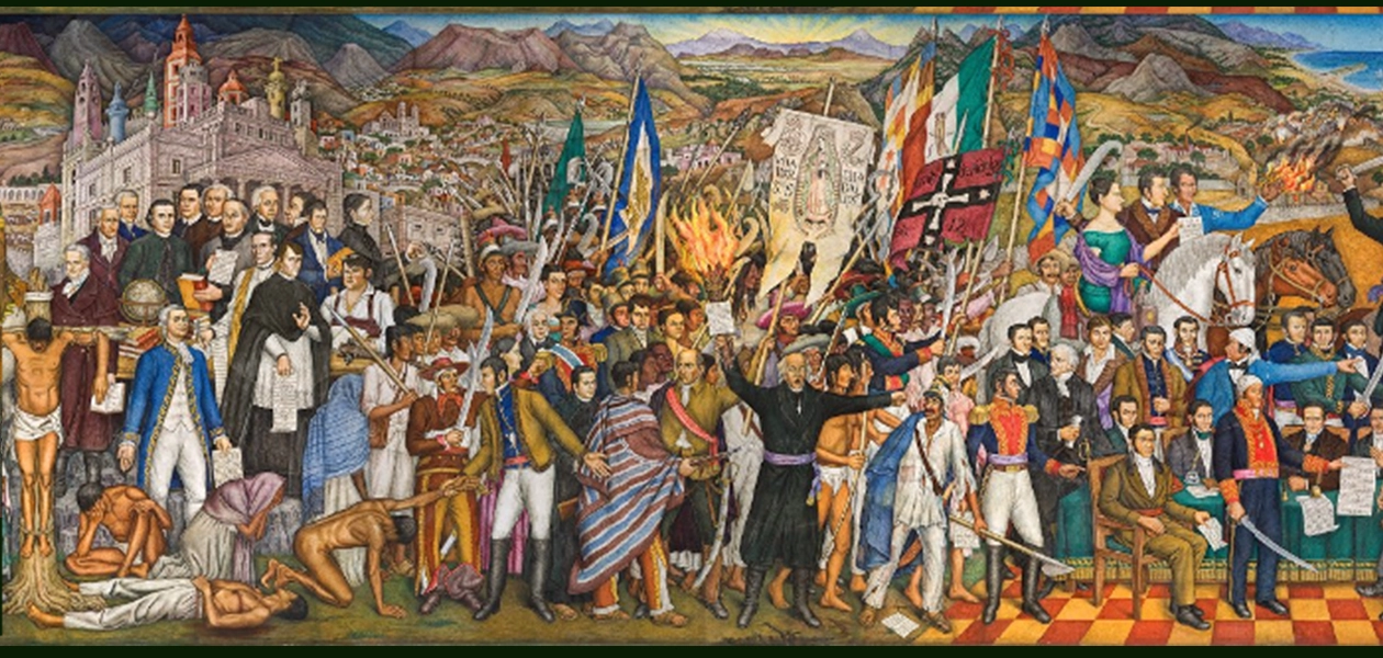 Con el Grito del cura Hidalgo se inició el movimiento de independencia. Retablo de la independencia. Foto Mediateca INAH
