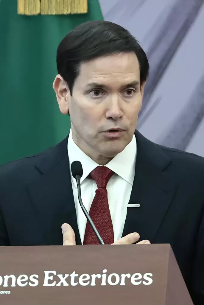 El secreatrio de Estado de EE. UU. Marco Rubio admitio que responsabilidad del combate contra carteles recae tambien sobre Estados Unidos. Foto Agencia EFE
