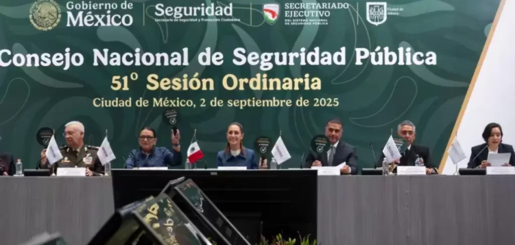 Gabinete de Seguridad destaca reducción de los homicidios dolosos durante reporte de resultados ante el CNSP