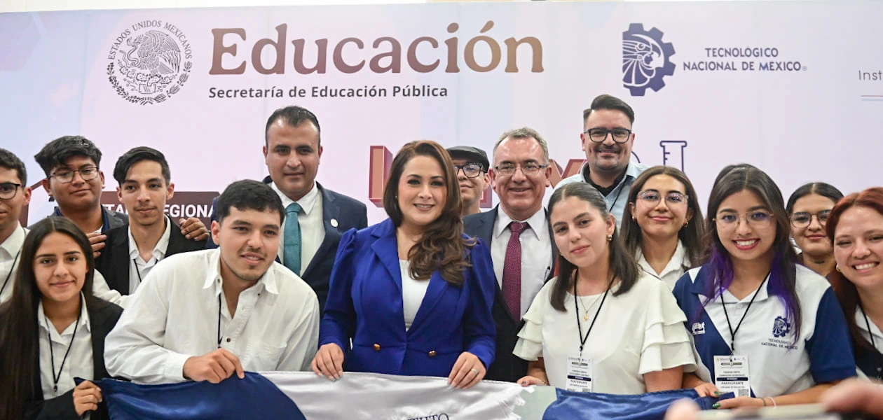 183 proyectos de 9 estados participan en el InnovaTecNM 2025 en Aguascalientes. Tere Jiménez destaca el talento juvenil como motor de innovación.