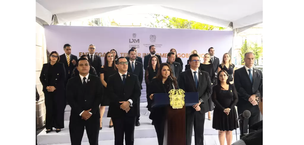Tere Jiménez entrega su Tercer Informe de Gobierno en el Congreso del Estado