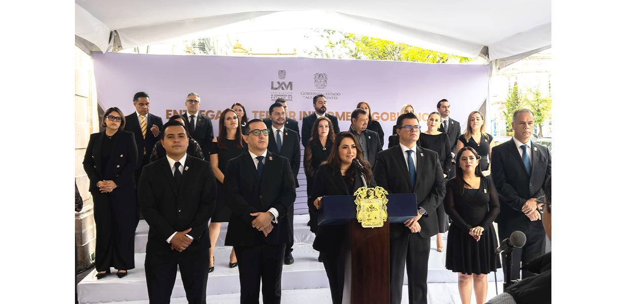 Tere Jiménez entrega su Tercer Informe de Gobierno en el Congreso del Estado