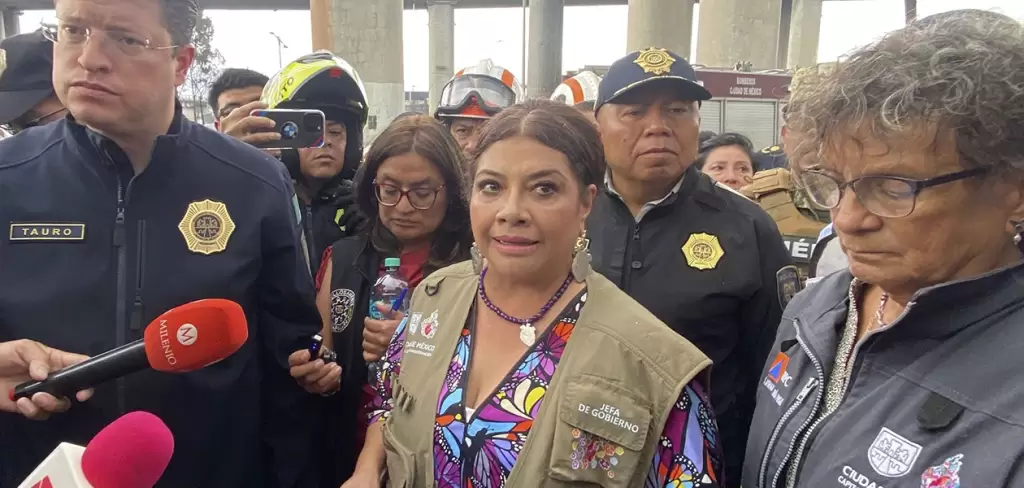 La jefa de gobierno Clara Brugada dio detalles de la explosion de pipa de gas el pasado 10 de septiembre incluyendo datos de la empresa responsable. Foto El Universal