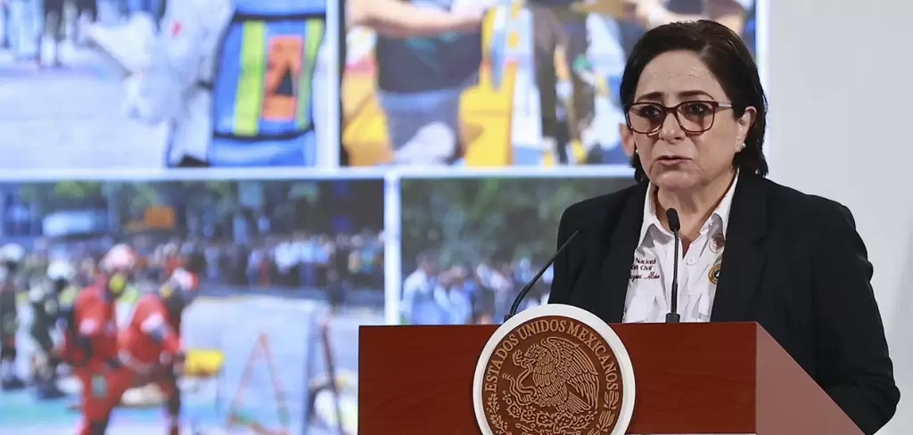 Laura Velazquez coordinadora nacional de Proteccion Civil. Foto El Universal