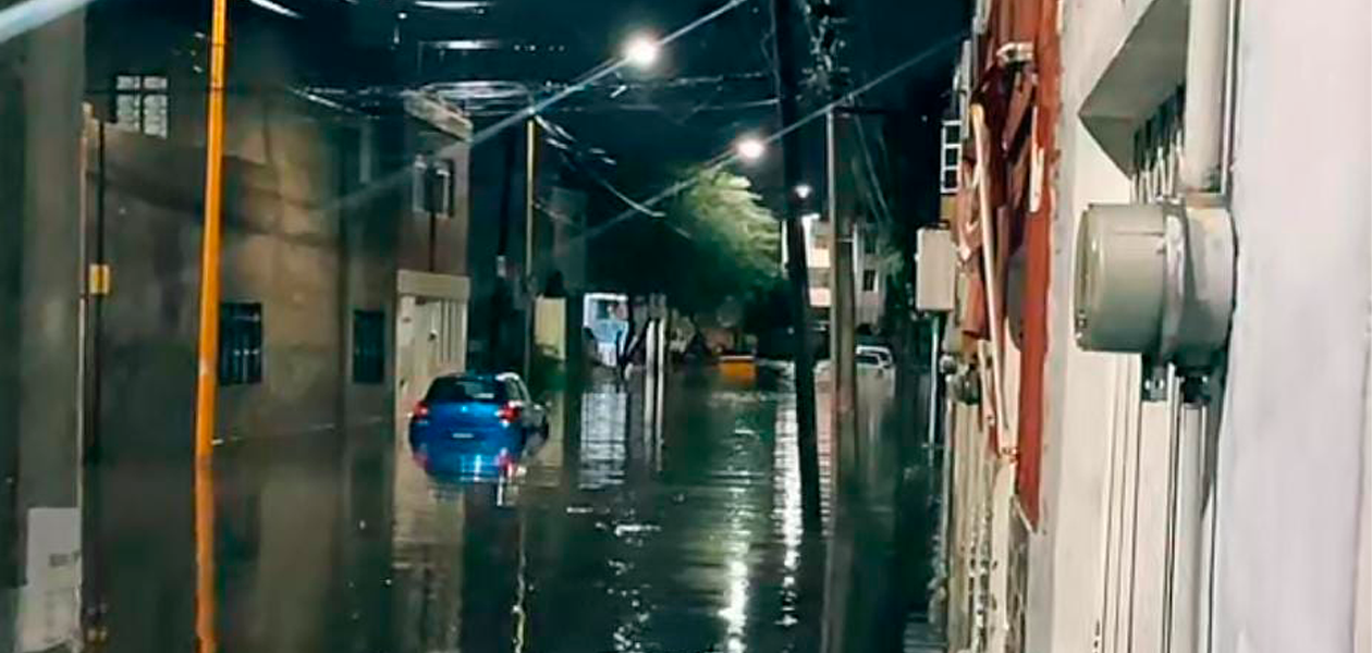 Imagen de las Fuertes Lluvias en Aguascalientes. Foto: JLMNoticias / Especial.