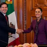 Marco Rubio y Claudia Sheinbaum se reúnen en Palacio Nacional, para comenzar con el diálogo bilateral. Foto Presidencia
