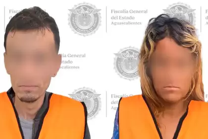 Diana Carolina y José Antonio, padres violentadores de sus hijos en San José del Arenal, Aguascalientes, ya fueron vinculados a proceso. Foto: JLMNoticias / Fiscalía General del Estado de Aguascalientes.