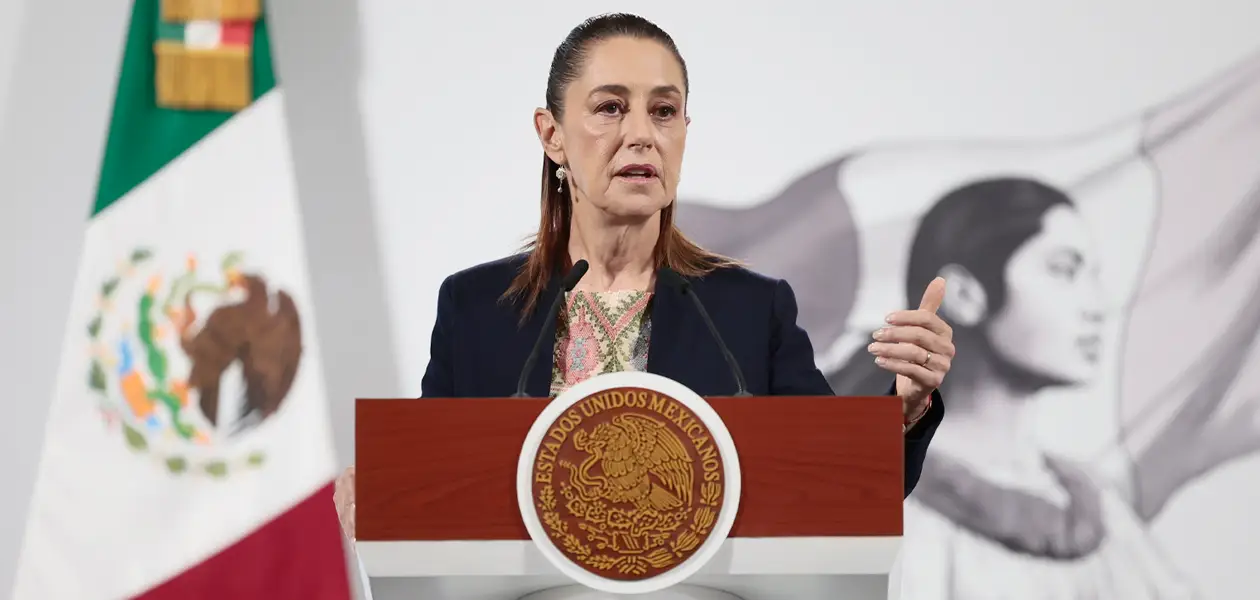 La presidenta de México, Claudia Sheinbaum. Primer año de Sheinbaum: popularidad, violencia y el regreso de Trump. Foto: JLMNoticias / EFE/ José Méndez.
