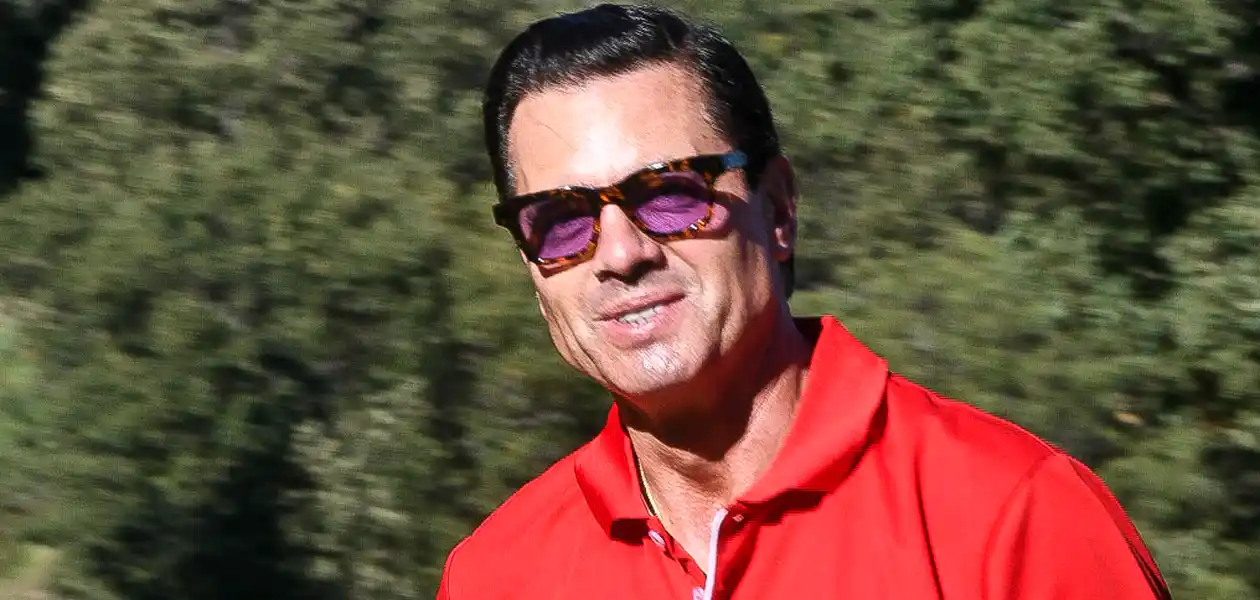 El expresidente mexicano Enrique Peña Nieto, en un torneo de golf para recaudar fondos contra el cáncer de mama celebrado en el campo de golf de la localidad madrileña de San Lorenzo de El Escorial. Foto: JLMNoticias / EFE.