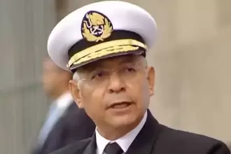 El secretario de Marina, Raymundo Pedro Morales. Foto: JLMNoticias / Captura de Pantalla.