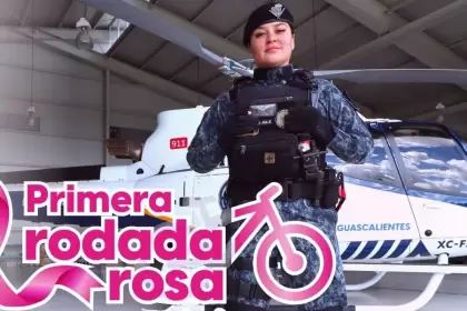 La Policía Estatal organiza la Primera Rodada Rosa con Zumba en Aguascalientes este 19 de octubre, para promover la salud y sensibilizar sobre el cáncer de mama.