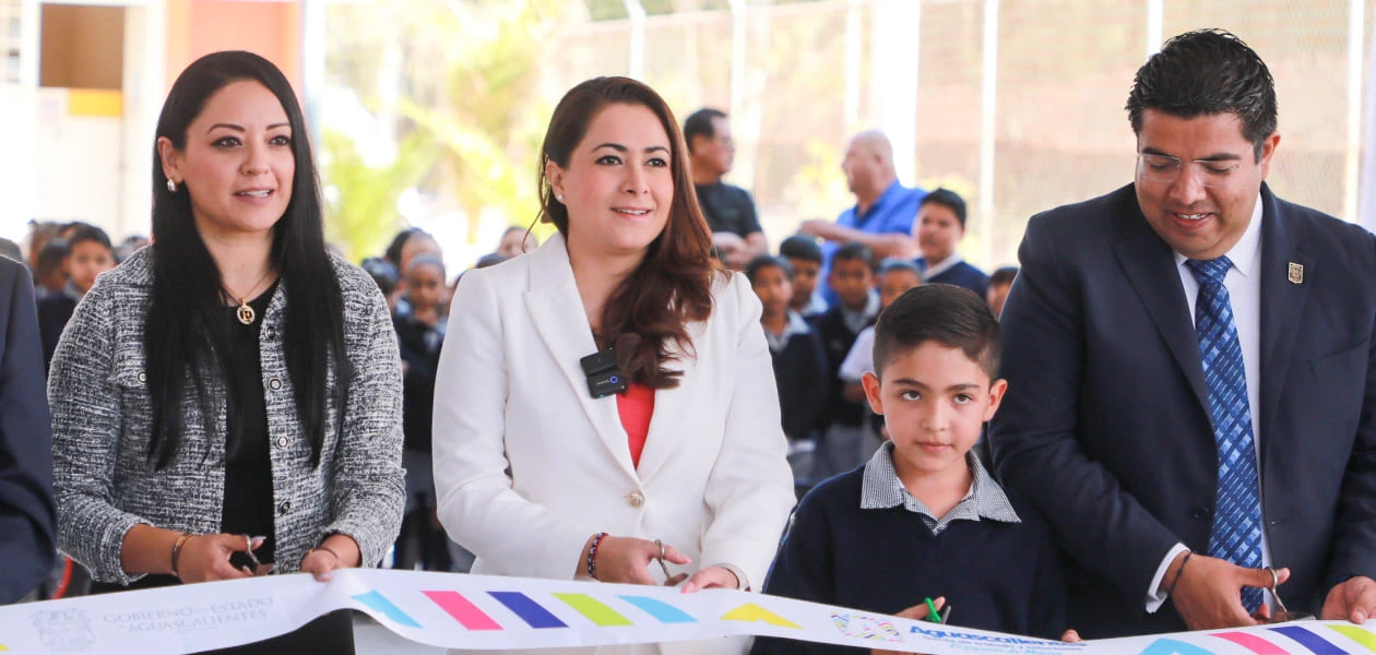 Tere Jiménez entregó obras en la Primaria “Niños Héroes” de Jesús María, con una inversión de 2.5 millones de pesos en beneficio de más de 300 estudiantes.