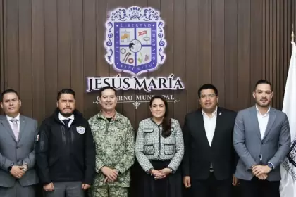Tere Jiménez encabezó la Mesa de Seguridad en Jesús María para reforzar operativos y coordinación entre los tres niveles de gobierno.