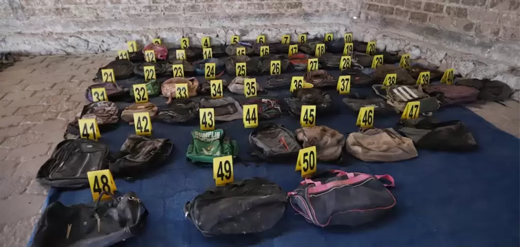 Objetos encontrados en Rancho Izaguirre/Fotografía de El Universal