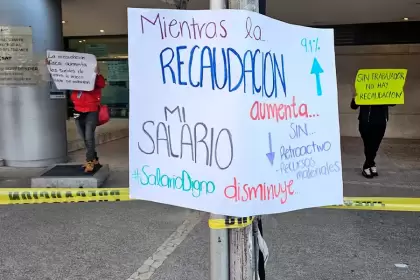 Paro Nacional en el SAT. Foto: JLMNoticias / X / Paro Nacional SAT.