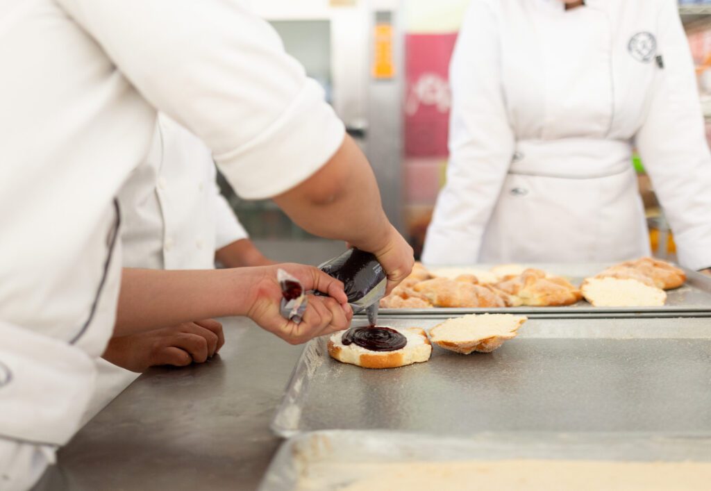 Rellenos del pan de muerto.