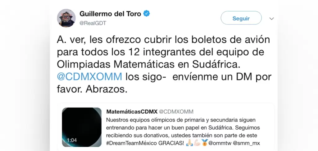 Twit Guillermo del toro