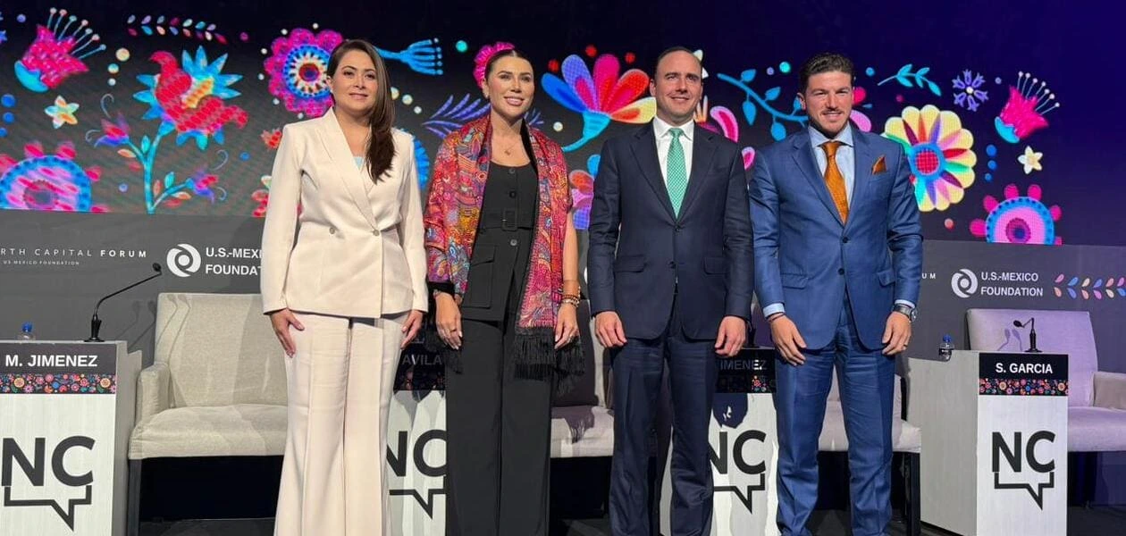 Tere Jiménez participa en el North Capital Forum 2025 junto a gobernadores del norte del país y resalta el potencial de Aguascalientes para la inversión.