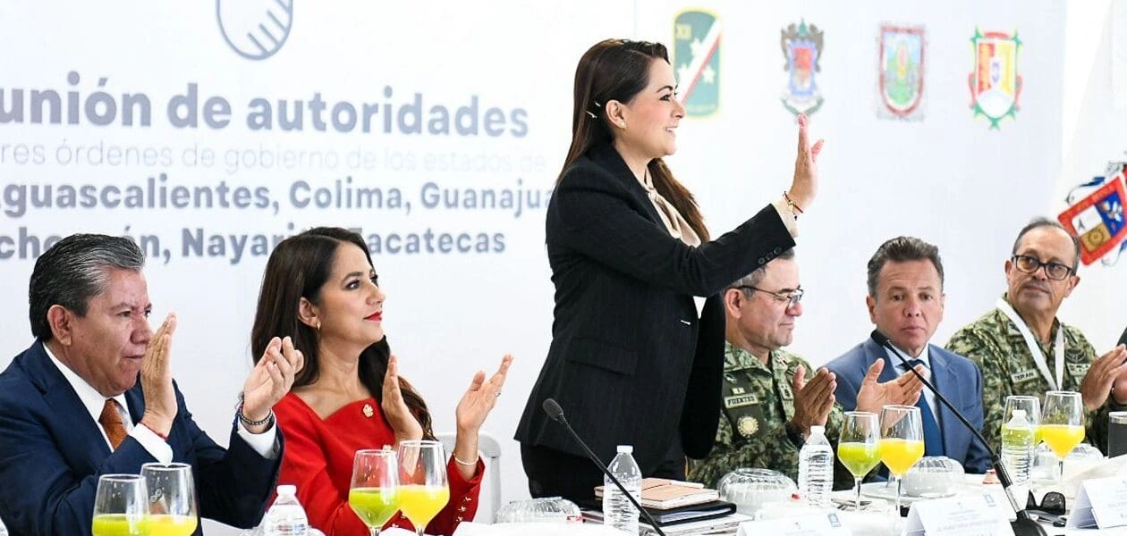 Tere Jiménez participó en la Quinta Reunión de Gobernadores del Centro-Occidente para reforzar la coordinación y estrategias de seguridad regional.