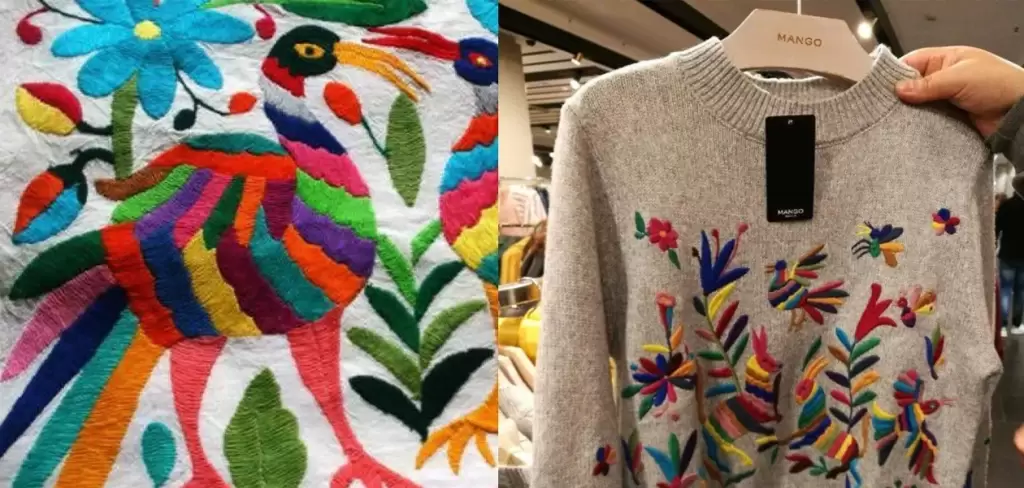 suéter bordado floral