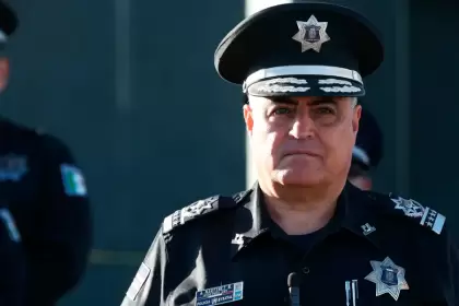 Antonio Martínez Romo, secretario de Seguridad Pública de Aguascalientes, da declaraciones sobre la investigación en el CERESO estatal.