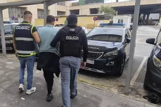 Detención de Wilmer “Pipo” Chavarría, líder de Los Lobos, por la policía en Málaga, España.