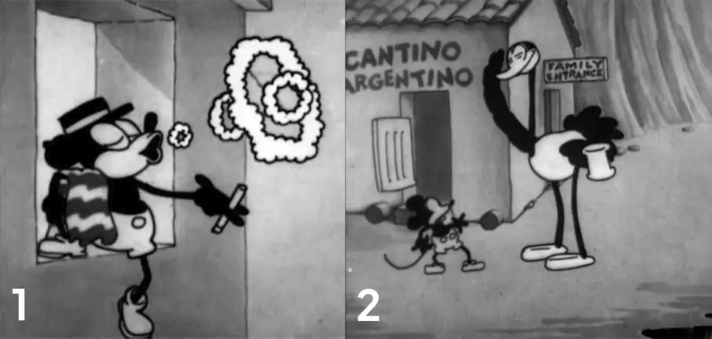 Dia de Mickey Mouse corto The Gallopin Gaucho