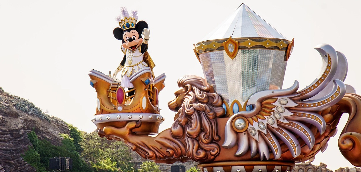 Mickey Mouse en parque temático.