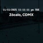 Fenómeno de luces y apagón en el Zócalo de la Ciudad de México a las 11:11 p.m.