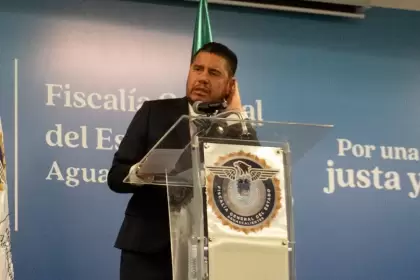 El Fiscal de Aguascalientes, Manuel Alonso García. Confirma el debilitamiento del CJNG en Aguascalientes. Foto: JLMNoticias / Elena Anaya.
