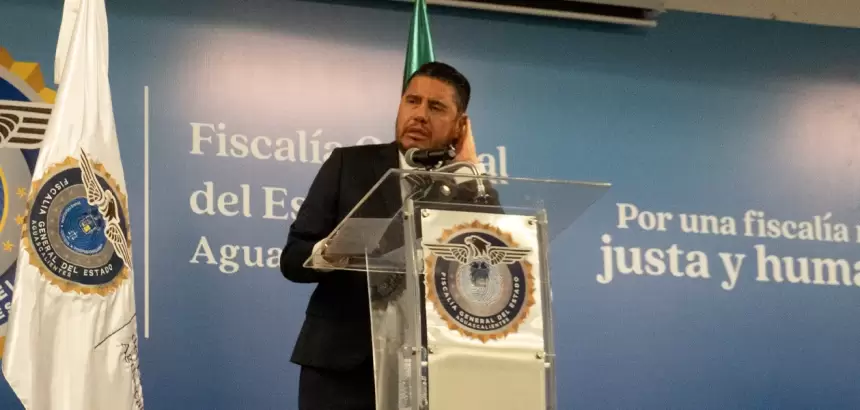 El Fiscal de Aguascalientes, Manuel Alonso García. Confirma el debilitamiento del CJNG en Aguascalientes. Foto: JLMNoticias / Elena Anaya.
