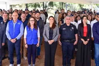 Tere Jiménez supervisa la Casa de Prácticas Policiales de la Unpol, obra de más de 10 mdp que fortalecerá la capacitación y profesionalización de las corporaciones de seguridad.