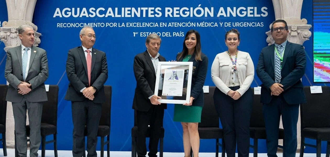 Aguascalientes es el primer estado de México reconocido como Región Angels, alcanzando nivel Diamante por su excelencia en atención de emergencias médicas.