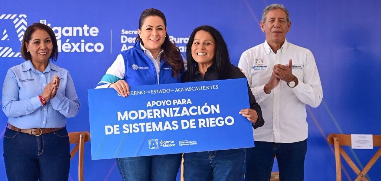Aguascalientes avanza en la modernización del riego en San José de Gracia para ahorrar agua y mejorar la productividad del campo.