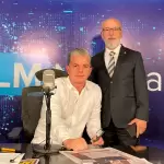 Juan Carlos Arredondo, nuevo Rector de la UAA, en el estudio de JLMNoticias con José Luis Morales. Aguascalientes celebra relevo en la UAA. Foto: JLMNoticias / Especial.