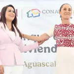 Claudia Sheinbaum durante una de sus visitas a Aguascalientes, donde reforzó la relación entre la Federación y el gobierno estatal