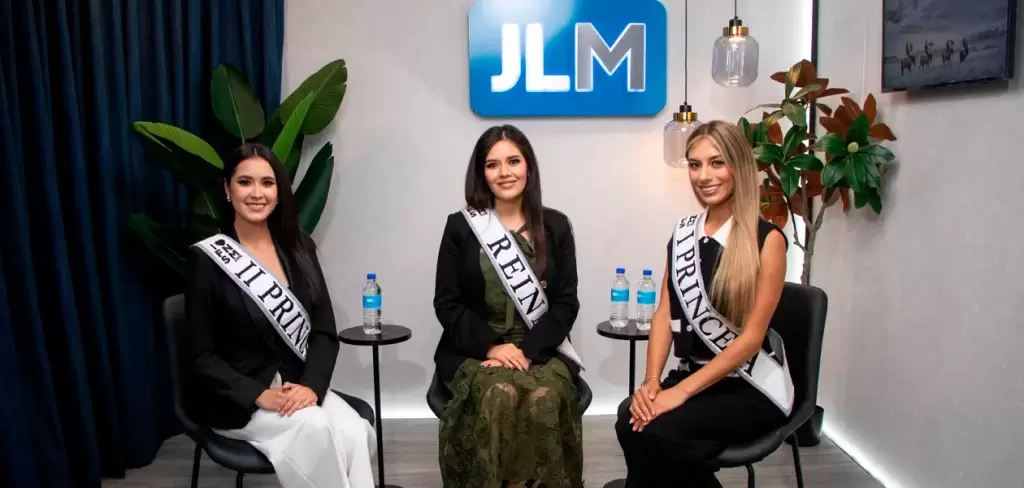 Alexa González, Andy y Mina, reina y princesas de la FNSM 2026. Foto: JLMNoticias.