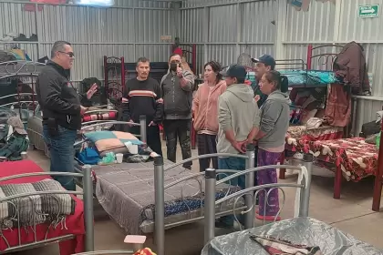 Albergue habilitado en Aguascalientes para resguardar a personas ante el frío invernal