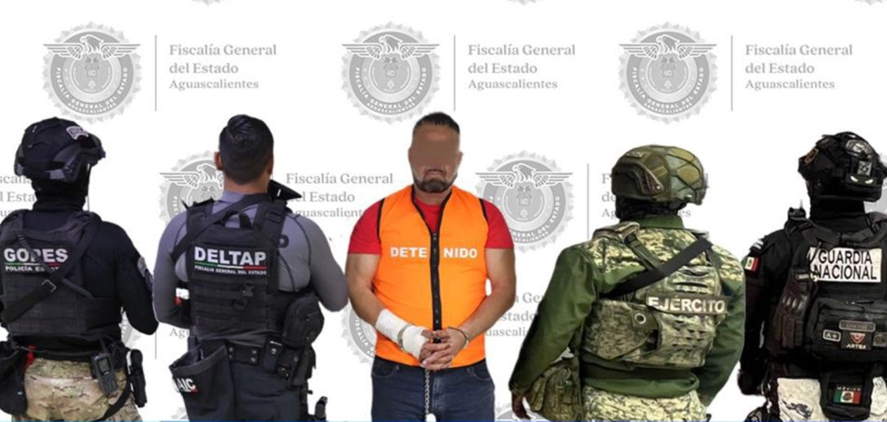 La Fiscalía Estatal vincula a proceso a “El 10”, presunto líder criminal acusado de desaparición y secuestro en Aguascalientes.
