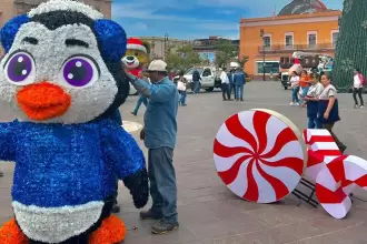 Encendido navideño en el Centro Histórico de Aguascalientes