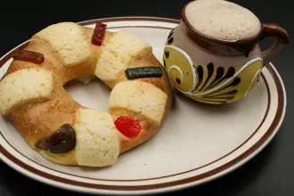 Rosca de Reyes tradicional del Día de Reyes en México