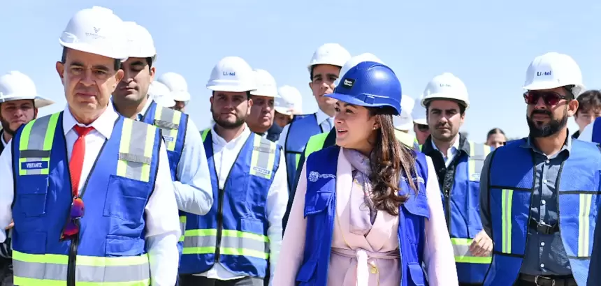 Tere Jiménez supervisa el Parque Industrial San Marcos Valley; inversión de mil 700 mdp generará 750 empleos directos en Aguascalientes.