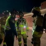 Trabajo de los bomberos de Aguascalientes. Lograron contener fuga de gas en Prados del Sur. Foto: JLMNoticias / Protección Civil Municipal / Especial.