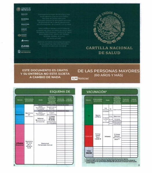 Cartilla de 60 años o más